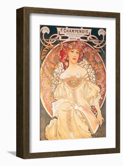 F. Champenois, France, 1898-Alphonse Mucha-Framed Premium Giclee Print