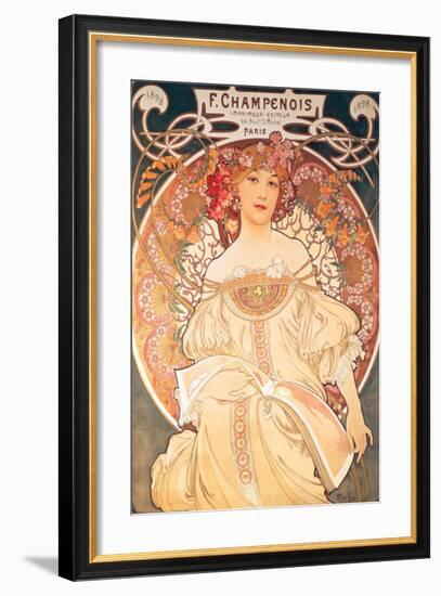 F. Champenois, France, 1898-Alphonse Mucha-Framed Premium Giclee Print