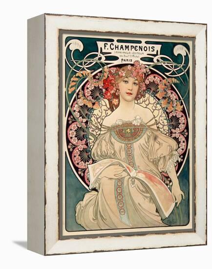 F. Champenois imprimeur Editeur-Alphonse Mucha-Framed Stretched Canvas