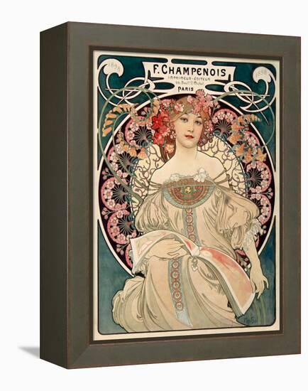 F. Champenois imprimeur Editeur-Alphonse Mucha-Framed Stretched Canvas