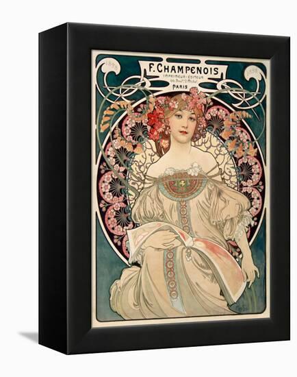 F. Champenois imprimeur Editeur-Alphonse Mucha-Framed Stretched Canvas