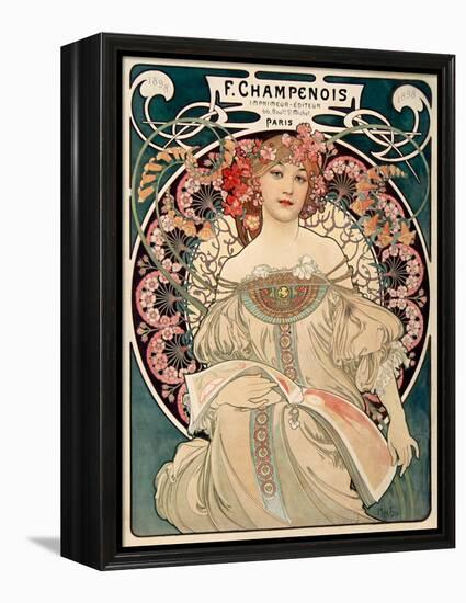 F. Champenois imprimeur Editeur-Alphonse Mucha-Framed Stretched Canvas