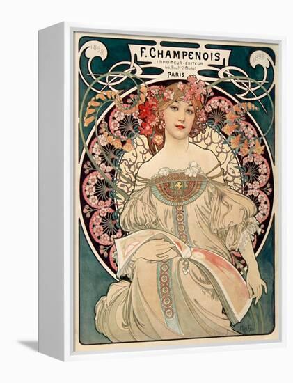 F. Champenois imprimeur Editeur-Alphonse Mucha-Framed Stretched Canvas