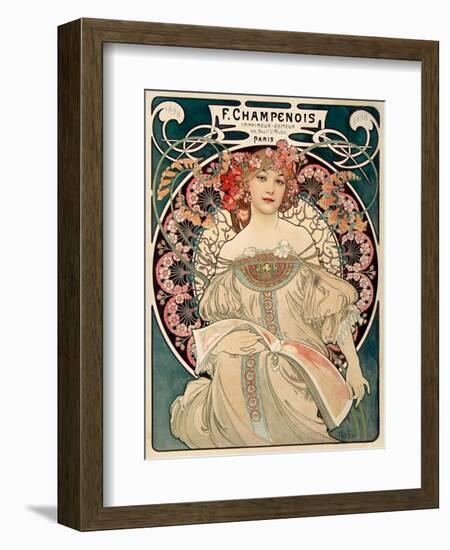 F. Champenois imprimeur Editeur-Alphonse Mucha-Framed Art Print