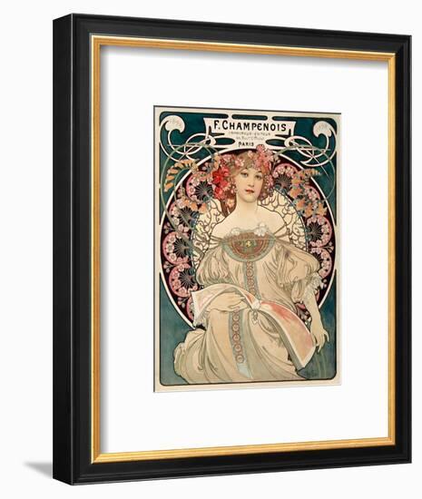 F. Champenois imprimeur Editeur-Alphonse Mucha-Framed Art Print