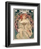 F. Champenois imprimeur Editeur-Alphonse Mucha-Framed Art Print