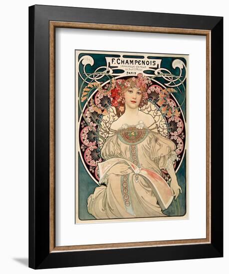 F. Champenois imprimeur Editeur-Alphonse Mucha-Framed Premium Giclee Print