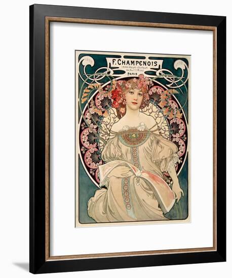 F. Champenois imprimeur Editeur-Alphonse Mucha-Framed Art Print