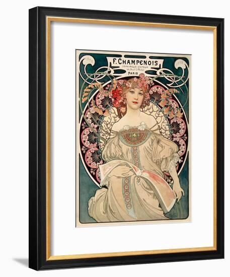 F. Champenois imprimeur Editeur-Alphonse Mucha-Framed Art Print