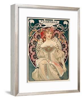 F. Champenois imprimeur Editeur-Alphonse Mucha-Framed Art Print