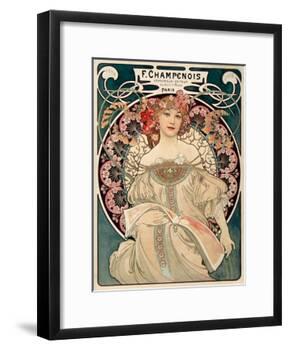 F. Champenois imprimeur Editeur-Alphonse Mucha-Framed Art Print