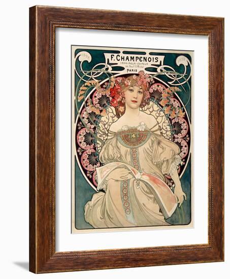 F. Champenois imprimeur Editeur-Alphonse Mucha-Framed Art Print