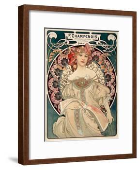 F. Champenois imprimeur Editeur-Alphonse Mucha-Framed Art Print