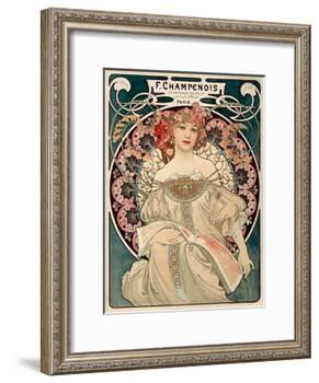 F. Champenois imprimeur Editeur-Alphonse Mucha-Framed Art Print