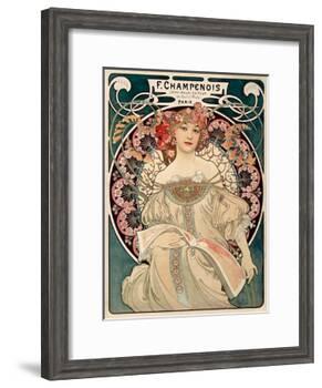 F. Champenois imprimeur Editeur-Alphonse Mucha-Framed Art Print