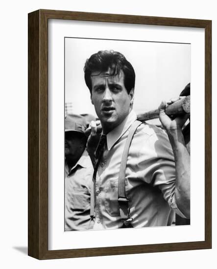 F.I.S.T., 1978 directed by NORMAN JEWISON Sylvester Stallone (b/w photo)-null-Framed Photo