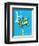 F is for Feather (blue)-Theodor (Dr. Seuss) Geisel-Framed Art Print