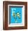 F is for Feather (blue)-Theodor (Dr. Seuss) Geisel-Framed Art Print