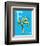 F is for Feather (blue)-Theodor (Dr. Seuss) Geisel-Framed Art Print