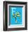 F is for Feather (blue)-Theodor (Dr. Seuss) Geisel-Framed Art Print