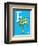 F is for Feather (blue)-Theodor (Dr. Seuss) Geisel-Framed Art Print