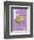 F is for Feather (purple)-Theodor (Dr. Seuss) Geisel-Framed Art Print