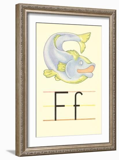 F Is for Fish-null-Framed Art Print