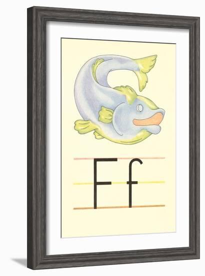 F Is for Fish-null-Framed Art Print