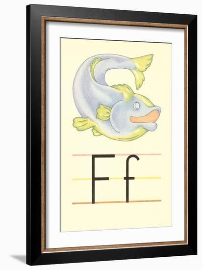 F Is for Fish-null-Framed Art Print