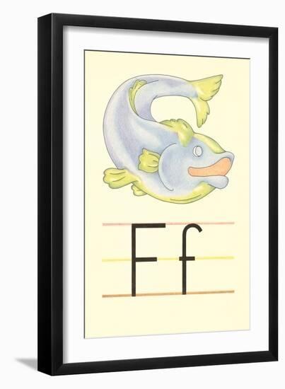 F Is for Fish-null-Framed Art Print