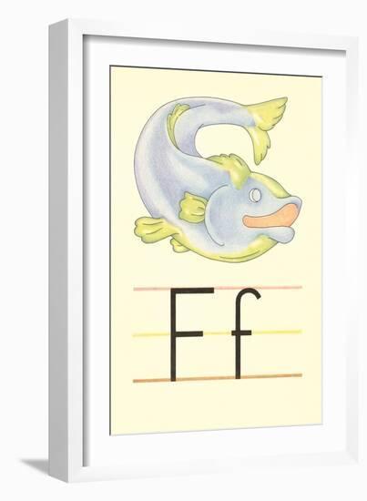 F Is for Fish-null-Framed Art Print
