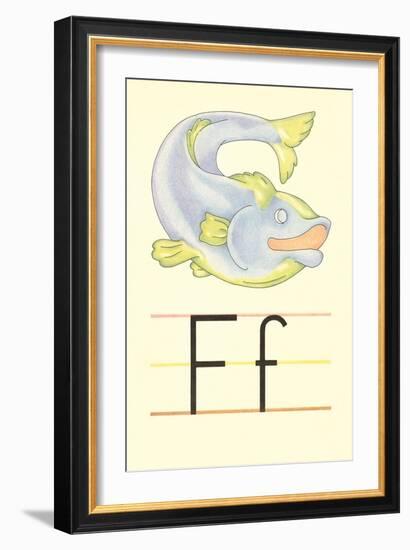 F Is for Fish--Framed Art Print