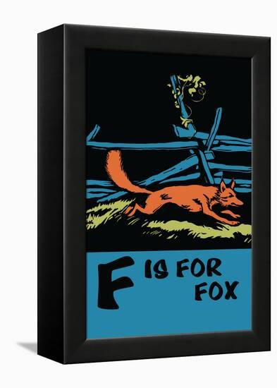 F is for Fox-Charles Buckles Falls-Framed Stretched Canvas