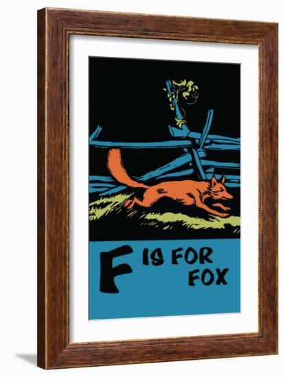 F is for Fox-Charles Buckles Falls-Framed Premium Giclee Print