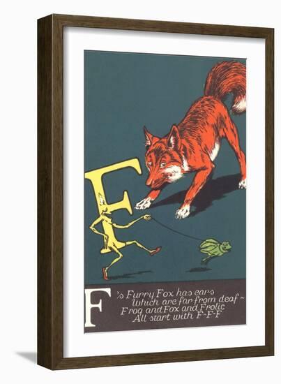 F Is for Fox-null-Framed Premium Giclee Print