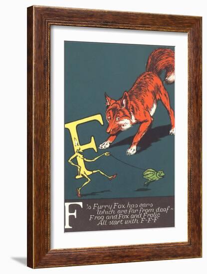 F Is for Fox-null-Framed Premium Giclee Print