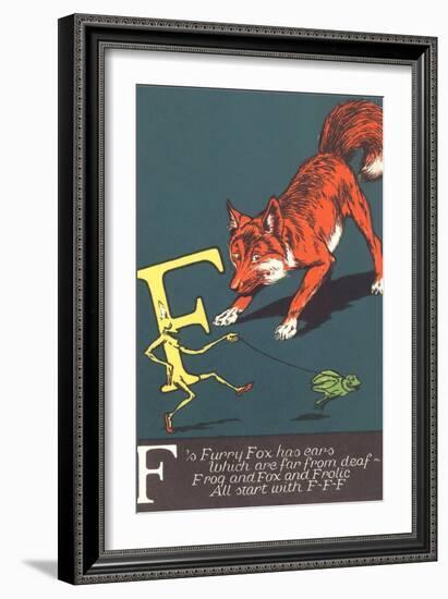 F Is for Fox-null-Framed Premium Giclee Print