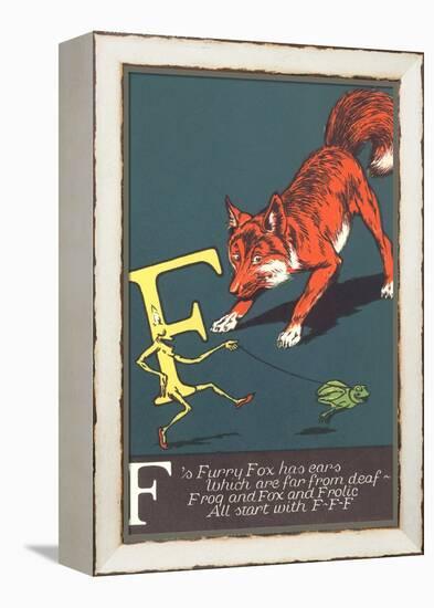 F Is for Fox-null-Framed Stretched Canvas