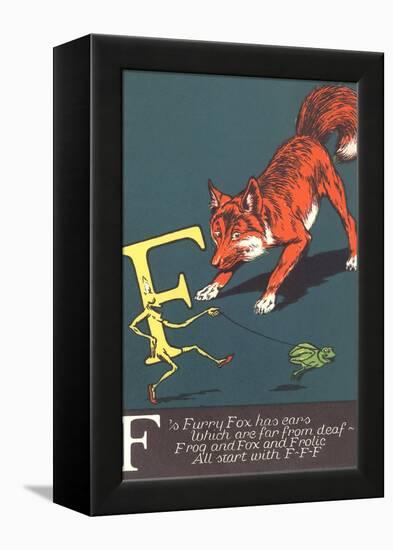 F Is for Fox-null-Framed Stretched Canvas