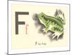 'F is for Frog' Art Print | Art.com