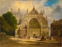 The West Front of Exeter Cathedral, C.1860-F. J. Corri-Mounted Giclee Print