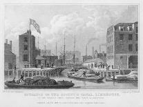 Regent's Canal (Grand Union) Entrance at Limehouse-F.j. Havell-Framed Art Print