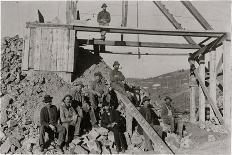 Noon Break For Miners At Cripple Creek-F. Jay Haynes-Framed Stretched Canvas