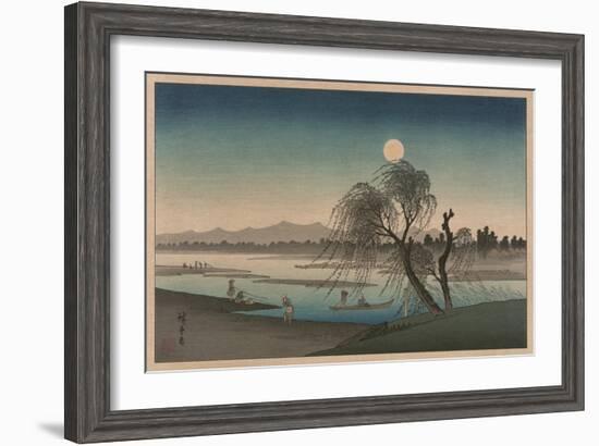 F?keiga-Ando Hiroshige-Framed Art Print