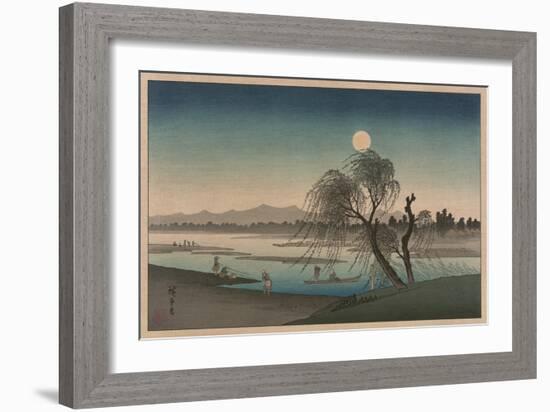 F?keiga-Ando Hiroshige-Framed Art Print