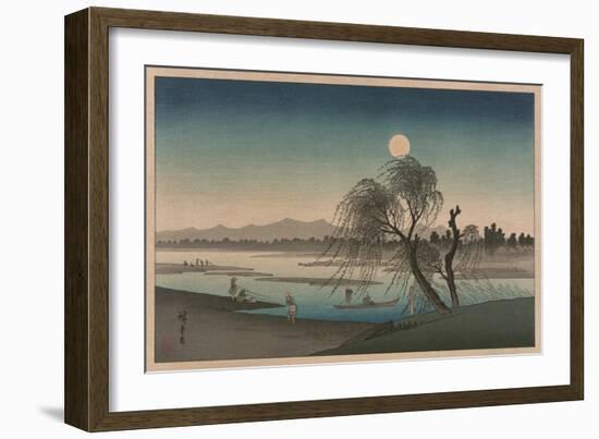 F?keiga-Ando Hiroshige-Framed Art Print