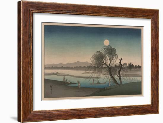 F?keiga-Ando Hiroshige-Framed Art Print