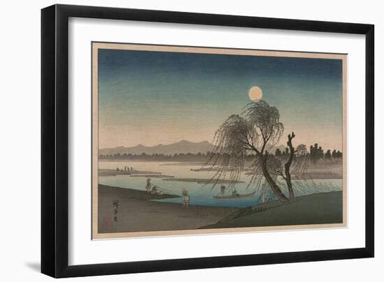 F?keiga-Ando Hiroshige-Framed Art Print