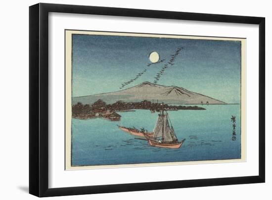 F?keiga-Ando Hiroshige-Framed Art Print