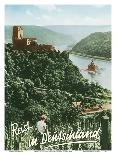 Travels in Germany (Deutschland) - Fürstenberg Castle Ruins - Rhine River-F^ Kratz-Mounted Art Print